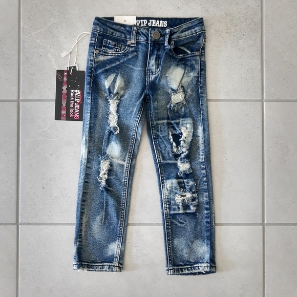V.I.P. Distressed Jeans - Picture 2 of 3